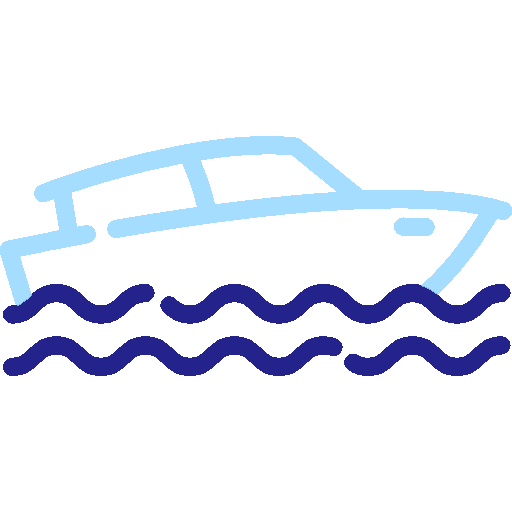 illustration of a boat on water